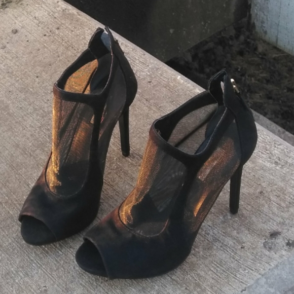Guess Shoes - NWT Guess Caged Bootie Black Mesh Size 8.5